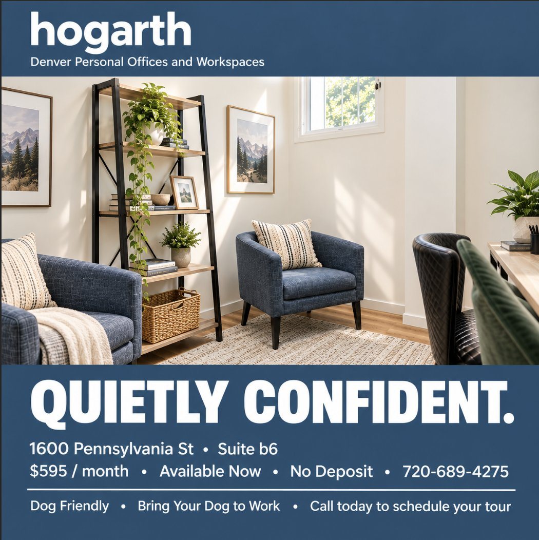 Hogarth social ad — Suite B6, 1600 Pennsylvania: Quietly Confident.